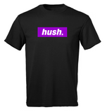 HUSH. PAY MY BILLS  X COLLAB HUSH BOX LOGO FRONT T-SHIRT